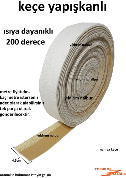 Keçe Isıya Dayanıklı Namex Kendinden Yapışkanlı