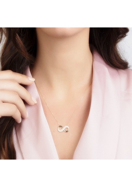 Sonsuzluk Altın Kolye 14K Gold