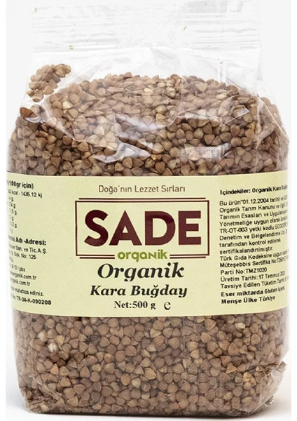 Sade Organik Karabuğday 500 gr