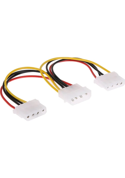 4425 4 Pin Molex Power Çoklayıcı 2 Çıkış 1 Giriş Supply Kasa Güç Kablosu