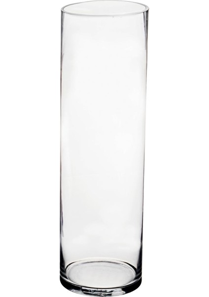 Cam Vazo Silindir H:50 cm