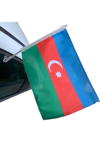 Azerbaycan Araç Konvoy Bayrağı 30 x 45 cm fiyatları