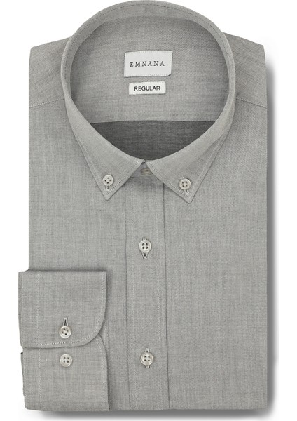 Gri Regular Fit Gömlek