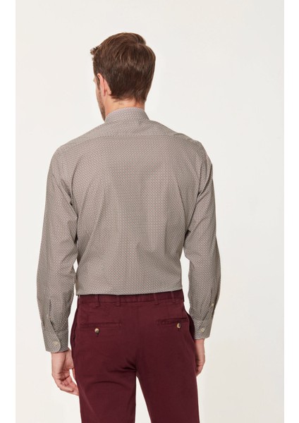 Çok Renkli Slim Fit Print Gömlek