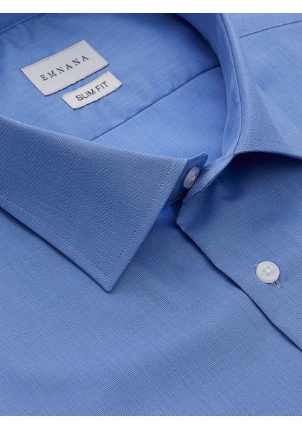Buruşmaz (Wrinkle Free) Mavi Slim Fit Gömlek fiyatları