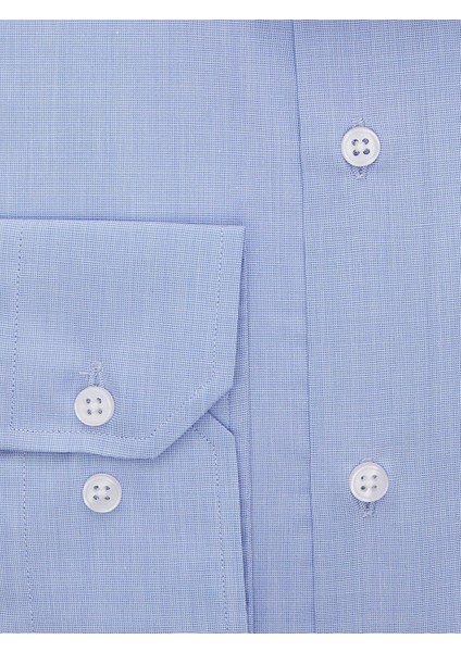 Buruşmaz (Wrinkle Free) Açık Mavi Regular Fit Gömlek