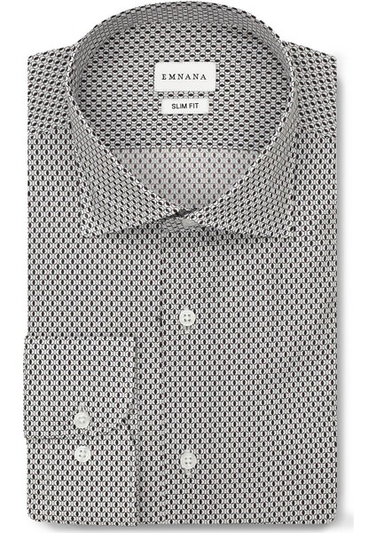 Desenli Slim Fit Print Gömlek