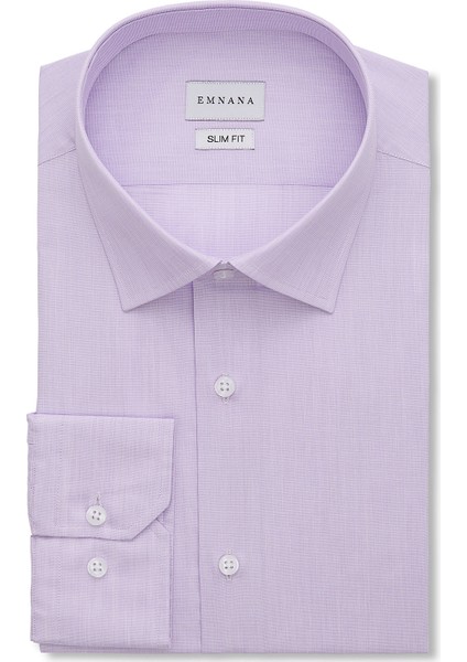 Lila Slim Fit Gömlek