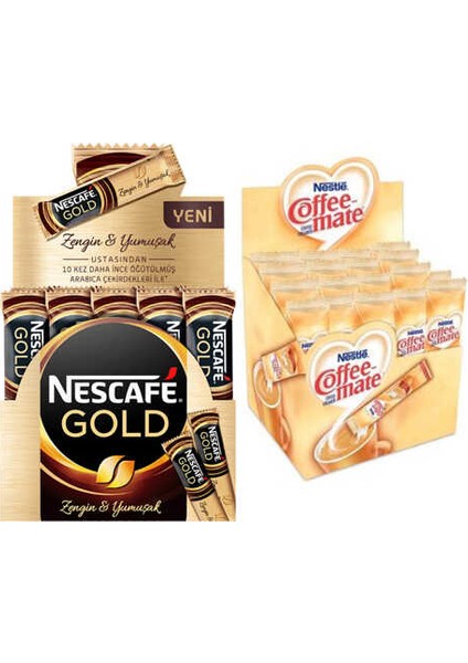 Gold 2 gr 100′lü + Nestle Coffee Mate Kahve Kreması 5 gr 100′lü