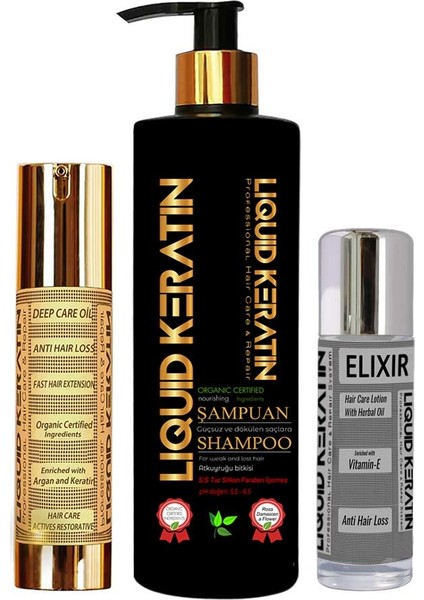 Yağlanan Saç Keratin Bakım Bakım Seti