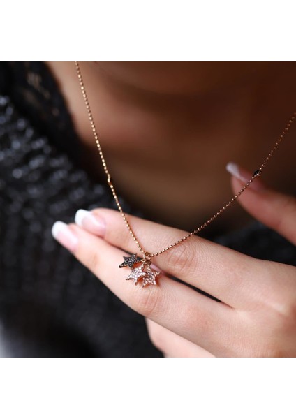 Üçlü Yıldız Kolye