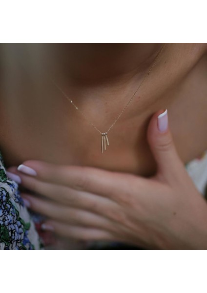 Sallantılı Çubuk Kolye