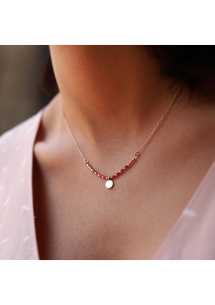 Tek Pullu Mercan Kolye