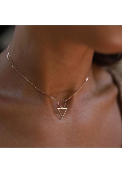 Üçgen Choker Kolye