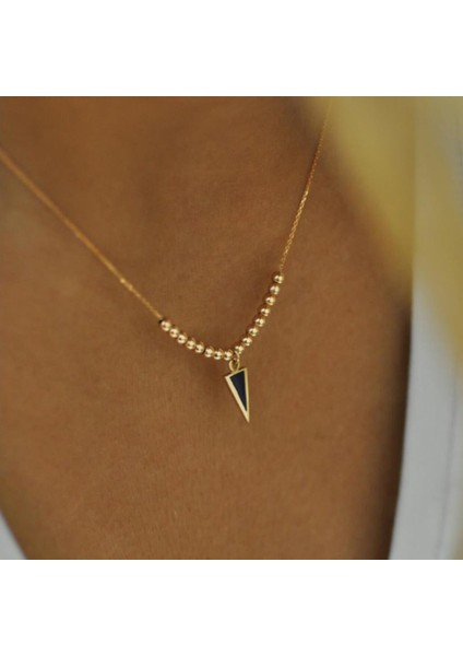 Üçgen Mine Kolye
