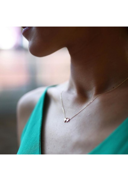 Ikili Yıldız Kolye