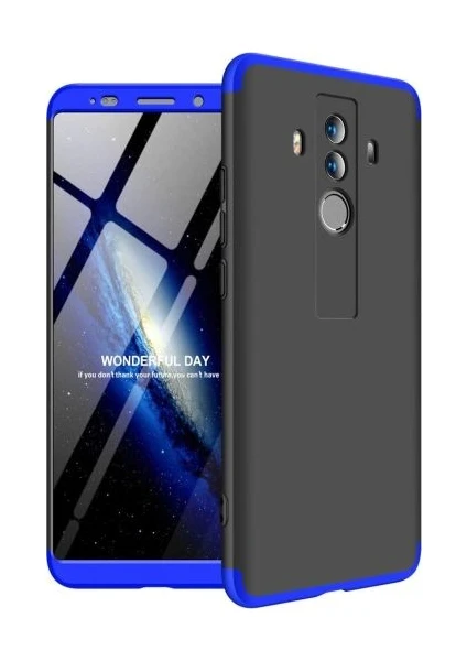 Huawei Mate 10 Pro Kılıf 360 Derece Tam Koruma Sert Mika Orijinal AYS GKK Darbe Emici Kapak