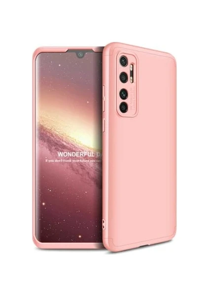 Xiaomi Mi Note 10 Lite Kılıf 360 Derece Tam Koruma Sert Mika Orijinal AYS GKK Darbe Emici Kapak