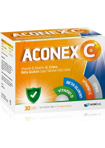 Aconex C Beta Glucan+Cinko+C Vitamini+D Vitamini
