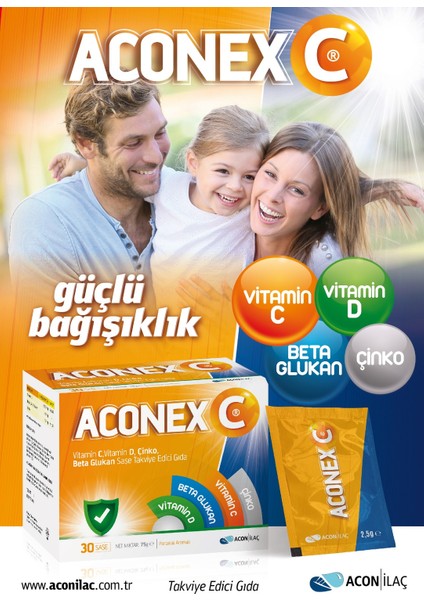 Aconex C Beta Glucan+Cinko+C Vitamini+D Vitamini