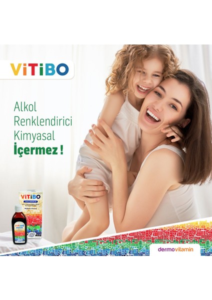 Vitibo Arjinin Içeren Multivitamin ve Mineral Şurup 150 ml