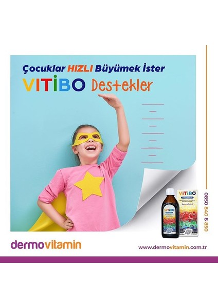 Vitibo Arjinin Içeren Multivitamin ve Mineral Şurup 150 ml