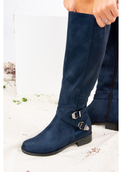 Lacivert Süet Kadın Çizme E726203402 fiyatları