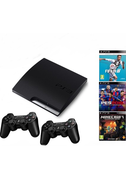 Playstation 3 320 GB 2'li Kol 100 Adet Dijital Oyun (İthalatçı Garantili)