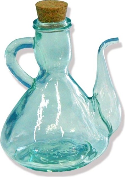 (Uzun) Ibrikli Alcuza Cam Yağ Şişesi 500 ml