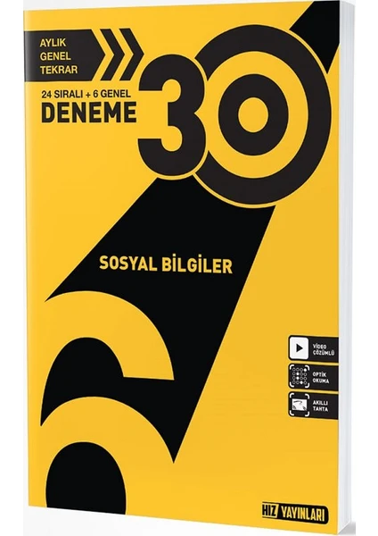 Hız Yayınları 6. Sınıf Sosyal Bilgiler 30'lu Deneme