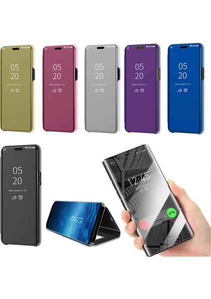 Huawei P Smart 2019 Aynalı Kapaklı Lüx Kılıf