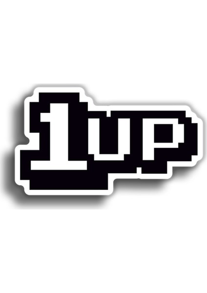 1up 12X7 cm Sticker