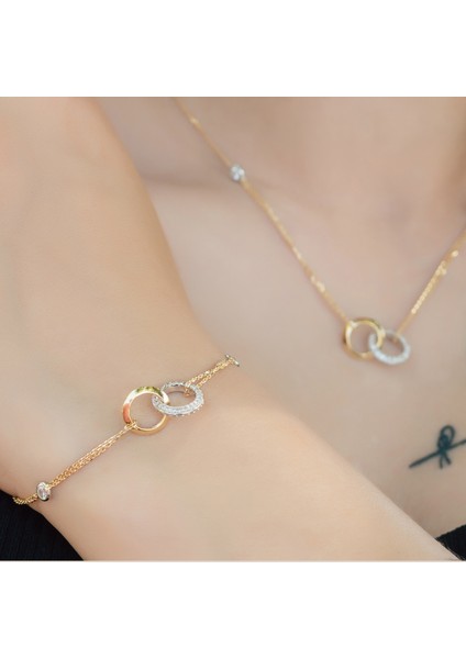 Ayyıldız Kuyumculuk Ayyıldız Kuyumculuk Kadın İç İçe Halka Altın Kolye fiyatları