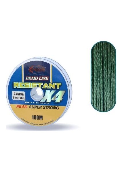 X4 Braid Line 100M Yeşil