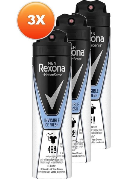 Invisible Ice Fresh Erkek Deodorant 150 ml 3'lü Paket fiyatları