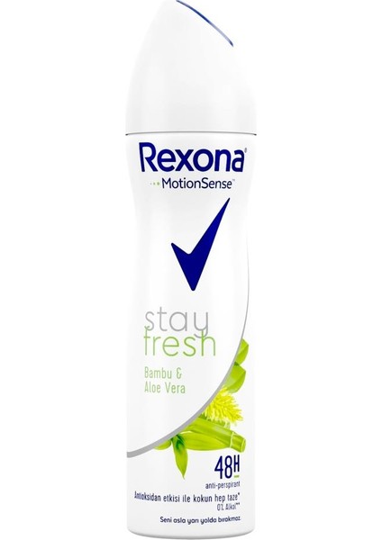 Stay Fresh Bambu ve Aloe Vera Kadın Deodorant 150 ml 24'lü Set