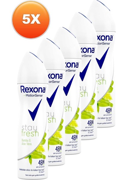 Stay Fresh Bambu ve Aloe Vera Kadın Deodorant 150 ml 5'li Paket fiyatları