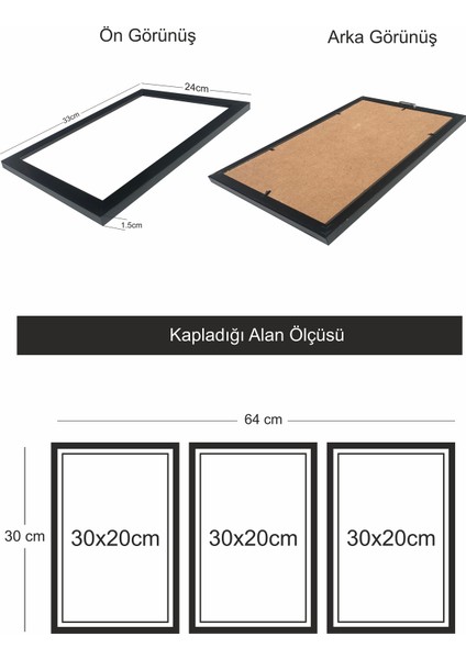 Çerçeveli Bebek Odası Mavi Yazılı Poster Tablo Seti