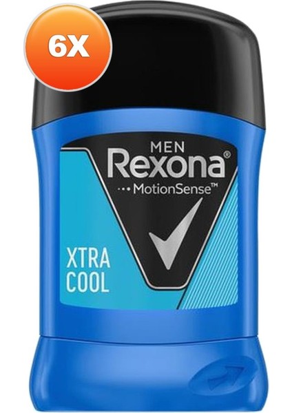 Extra Cool Erkek Stick Deodorant 50 ml 6'lı Set