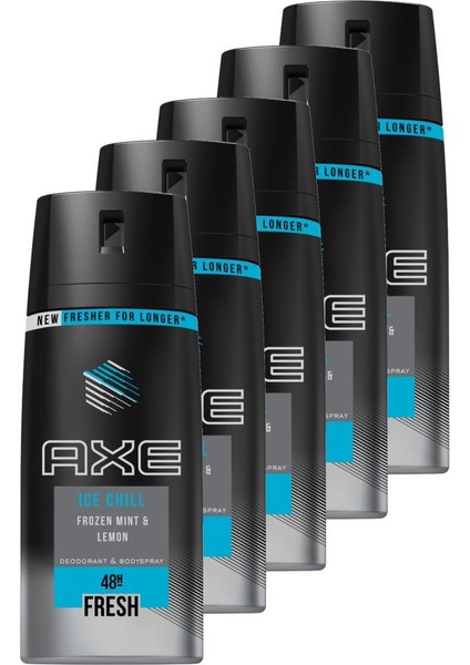Ice Chill Erkek Deodorant 150 ml 5'li Set
