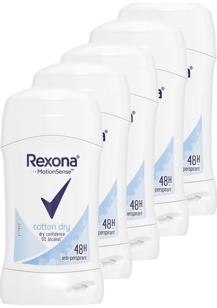 Cotton Dry Stick Deodorant 40 ml 5'li Set