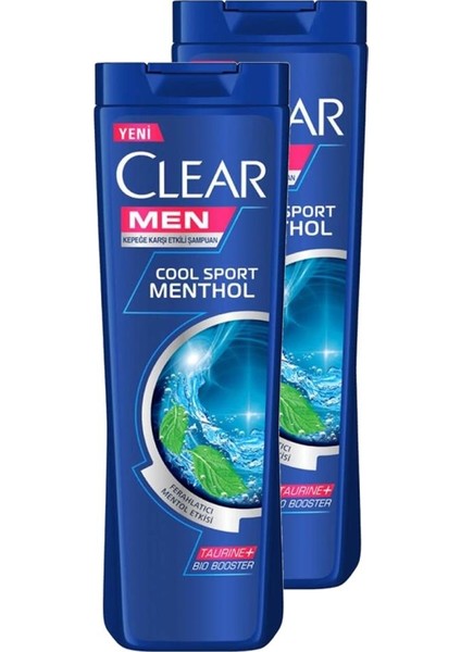 Men Cool Sport Menthol Şampuan 350 ml 2'li Set