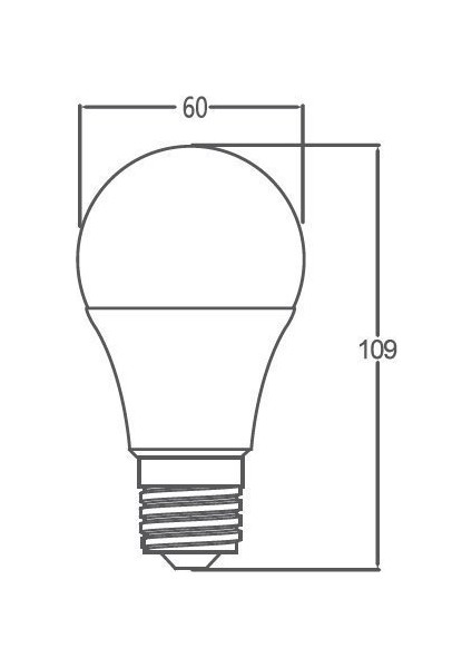 9W 6500K 806LM Beyaz LED Ampul