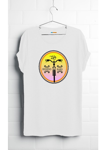 Adventure Designs By Milo Of Climbing Aren Bisiklet Temalı T-Shirt - W
