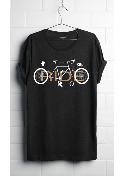 Adventure Designs By Milo Of Climbing Campo Bisiklet Temalı T-Shirt - B