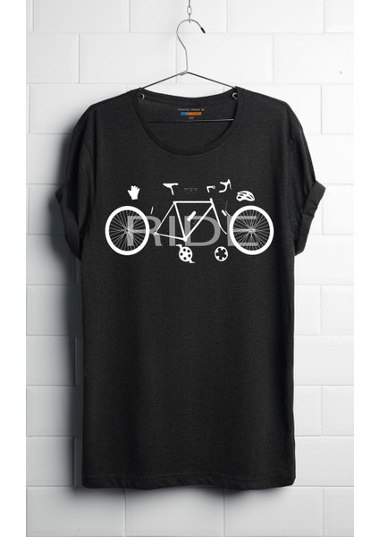 Adventure Designs By Milo Of Climbing Campo Bisiklet Temalı T-Shirt - B