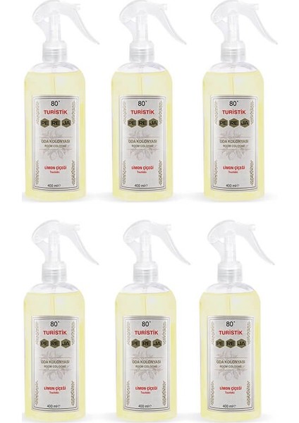 Limon Çiçeği Oda Kolonyası Sprey 400 ml 6'lı Set