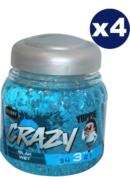 Crazy Yuppıe Islak Jöle 4 x 150 ml