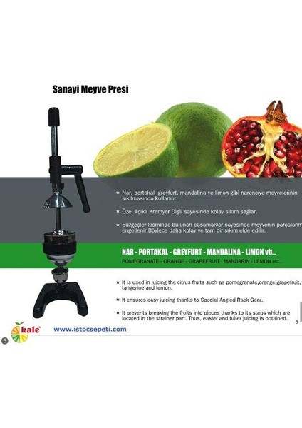 1701 Kollu Sanayi Tipi Narenciye Portakal Nar Sıkma Aleti-Gri fırsatları