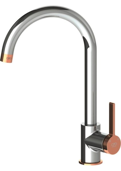 Tek Gövde Eviye Bataryası Gildo Krom - Rose Gold MTE165-K-R